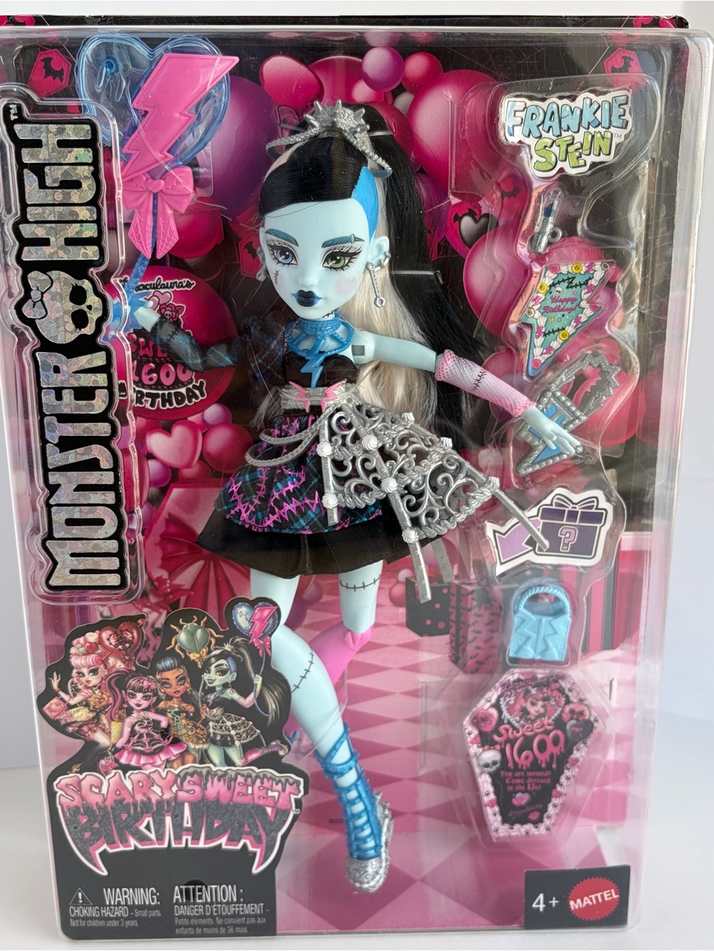 NIB Monster High Frankie Stein Scary Sweet Birthday 1600 Fashion Doll Mattel